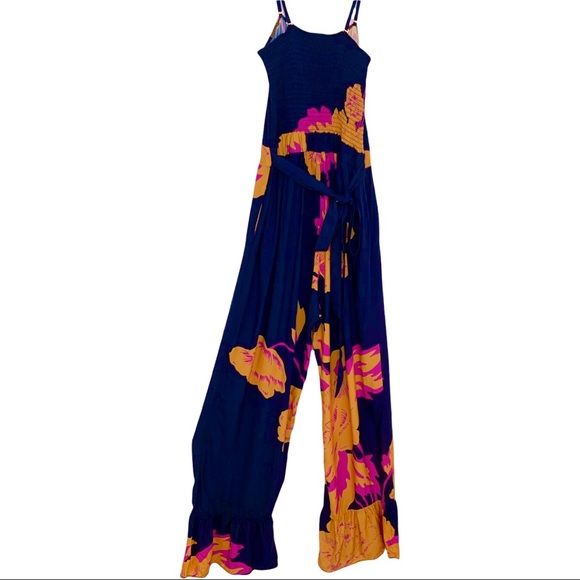 Maaji Convertible Smocked Back Waist Tie Jumpsuit M NWT - Picture 3 of 12